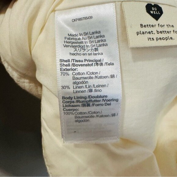 Madewell Cotton-Linen Relaxed Larsen Blazer in a cream color Size Large NWOT - Picture 10 of 15